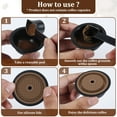thumbnail image 5 of Tzgsonp Reusable Coffee Capsule Lids for Vertuo Nespresso, Silicone Coffee Pods Caps with Brush Refillable Coffee Capsule (2 Lids, 20 Aluminum Foil), 5 of 10