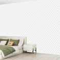thumbnail image 2 of Peel and Stick Wallpaper Canvas Abstract white Geometric texture Modern Art Wall Mural Decor Self Adhesive and Removable 69in x 98in, 2 of 6