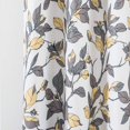 thumbnail image 5 of DriftAway Ryan Sketch Branch Leaves Blackout Grommet Lined Window Curtains 2 Panels, 52" x 36", Yellow Gray, 5 of 6