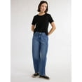 thumbnail image 3 of Free Assembly Women's and Women's Plus Cotton Cropped Boxy Tee with Short Sleeves, Sizes XS-4X, 3 of 5