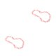 thumbnail image 3 of Minnieouse Cadena de acrílico para mujer, collar de repuesto galvanizado que no se desvanece, gargantilla elegante para fiestas nocturnas para Rosa 2Conjunto, 3 of 6