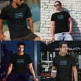 thumbnail image 3 of Greenyef Graphics I Paused My Game to Be Here Gamer Gift Funny Tee Men's T-Shirt Style-14 (Black & Sky Blue, X-Large), 3 of 6