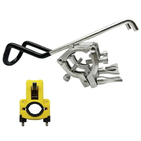 KUFptva Fishing Rod Holder Stainless Steel Fishing Rod Bracket Boats Fishing Rod Clamp Holder Boats Rails Mount Bracket