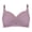 Purple, variant on Womens Bras Pure Cotton Close Knit Front Opening Anti Sagging Plus Size Bra Push Up Bras for Women