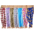 thumbnail image 3 of ToBeInStyle Women's Pack of 2 Randomly Assorted Printed Design Fleece Lined Pajama Bottoms - Large, 3 of 6