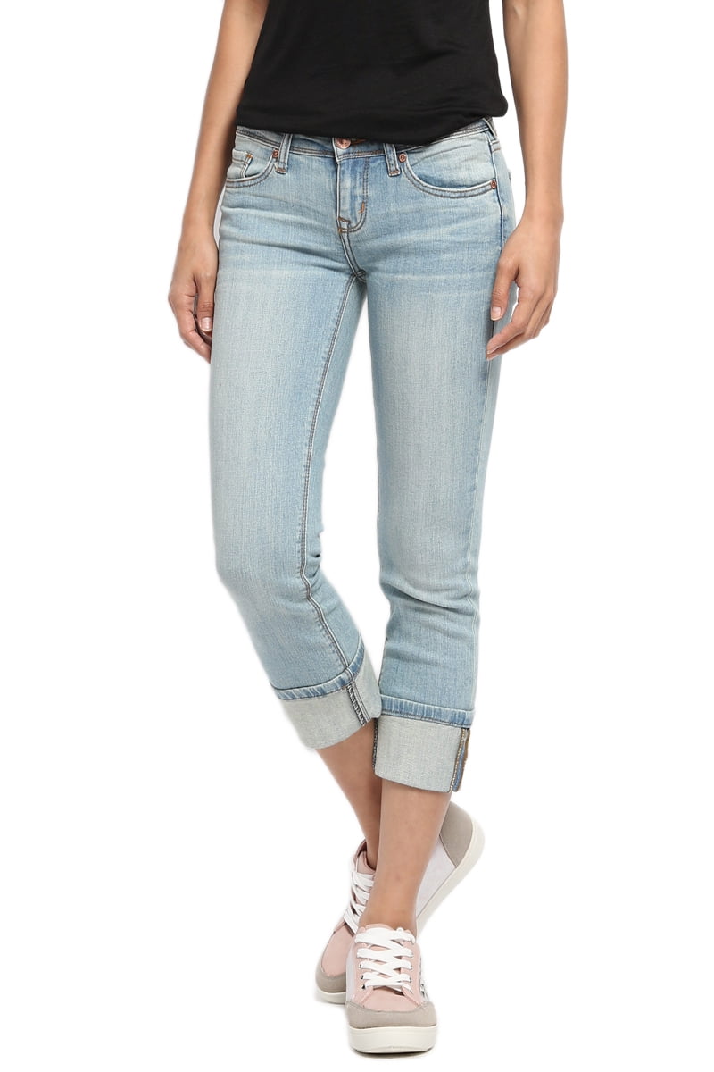 low rise jean capris