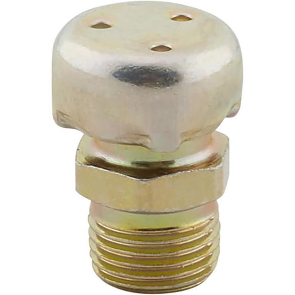 Speedway Motors Screw-In Rearend Housing Vent Breather for Ford 9 Inch Housings, 1/8 Inch NPT Male Thread Cap Style Design for Proper Pressure Venting Balance