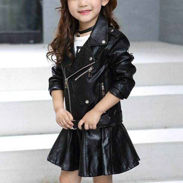 nsendm Big Kid coat Heavy Weight Jackets for Girls Kid Jacket Girl Color Motorcycle Zipper Solid Boy Coat Children s Outwear Hot down Girls Clothes