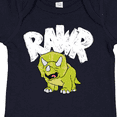 thumbnail image 4 of Inktastic Lil' Green Triceratops Rawr Boys or Girls Baby Bodysuit, 4 of 5