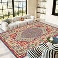 thumbnail image 2 of 1PC Ethnic Region Carpet Local Carpet, Lightweight Washable Easy-to-Tidy Rug Mat Festival Gift, Suitable for Living Room, Bedroom, Dining Room, Office, Balcony, Room Accessones, 2 of 8
