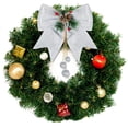 thumbnail image 3 of HAOAN 2 Pack Nœuds de Noël Rouges Décorations Extérieures Grand Arbre de Noël Topper Nœud Couronne en Velours Nœud avec Paillettes pour Décoration de Porte d'Entrée Maison Noël Argent, 3 of 8