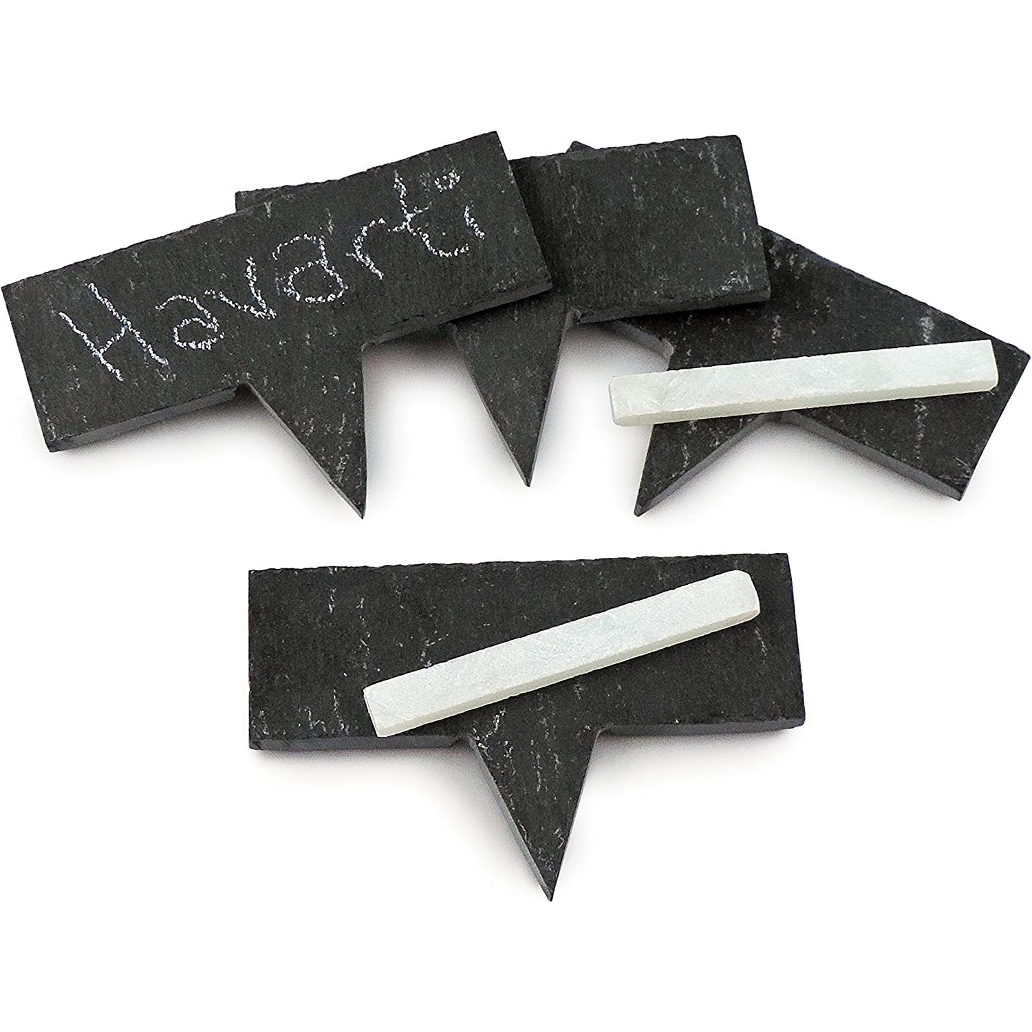 6 Piece Slate Cheese Marker Set, Each slate marker is uniquely