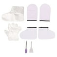 thumbnail image 3 of Juego de Calcetines y Guantes de Spa BuyWeekMX Guantes de Baño de Cera Blanca, 3 of 9