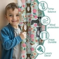 thumbnail image 2 of Blackout Kids Curtains,Cute Pitbull Terriers Dog and Flower Childrens Insulated Curtains Set Of 2,Bedroom Essentials,Toddler Room Decor 42"x54"(106x137cm), 2 of 3