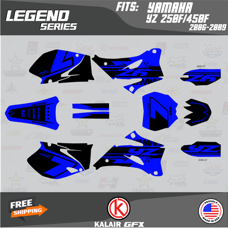Kalair GFX Graphics Kit for Yamaha YZ250F (2006-2007) Legend Series