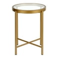thumbnail image 2 of Evelyn&Zoe Duxbury 18" Wide Round Side Table, Brass, 2 of 7