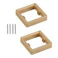 thumbnail image 2 of yotijay 2Pcs Single Socket Spacers Cable Box Heightening Pad for Home Bedroom Office golden, 2 of 9