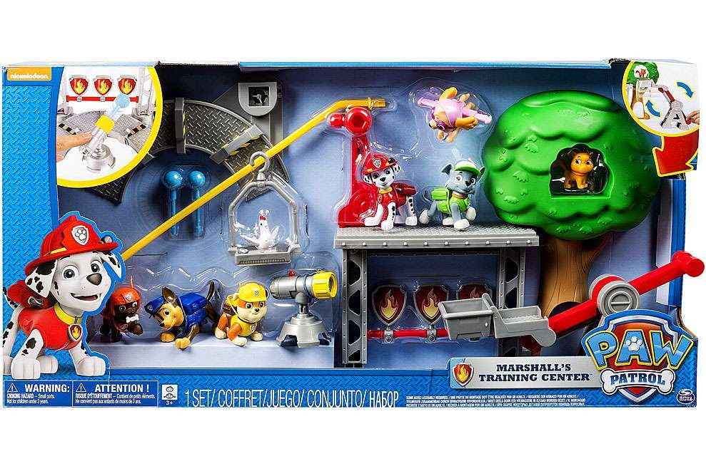 paw patrol rescue training centre playset