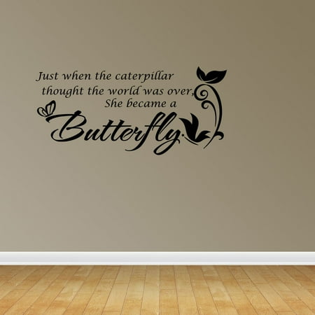 She Became A Butterfly Vinyl Wall Decals Vinyl Decals