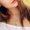 thumbnail image 4 of Abbracc Jewelry Pendant Keepsake for Memorial Chain & Funnel Urn-Link Gold, 4 of 8