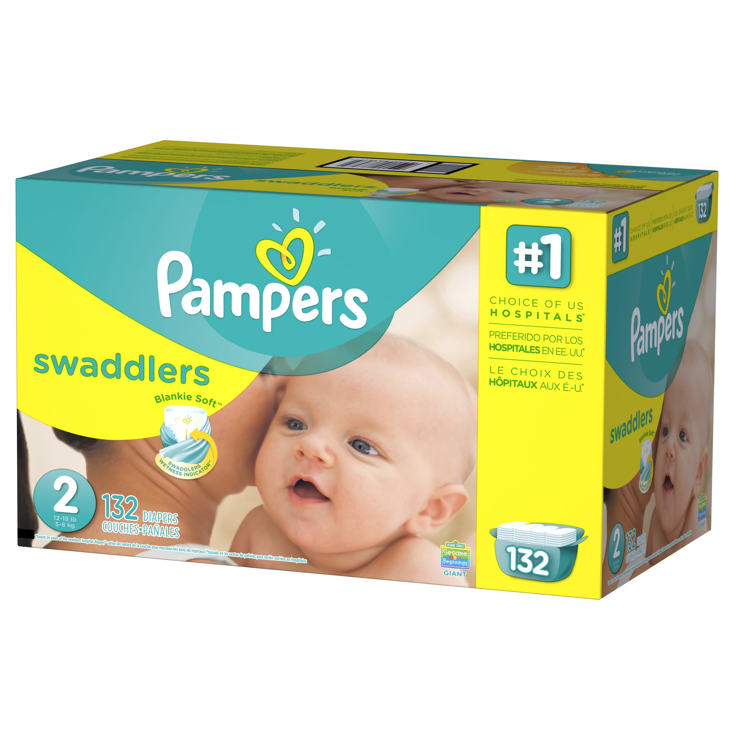 Pampers New Baby Micro 6 packs of 24 Size 0 1.5-2.5 kg/1-2.5kg 144 Diapers 