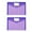 Purple, variant on Cosmug 2 Pack Snap Button Plastic Envelopes | A4/Us Letter Clear Document Folders with Label Pocket | Waterproof File Organizer for School Office Supplies | Assorted Color Storage, Blue