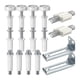 thumbnail image 1 of para puertas, Kits de herramientas de reparación de para puertas plegables Piezas de repuesto de metal para puertas gruesas, Puertas Macarena Conector de pista de hardware, 1 of 7