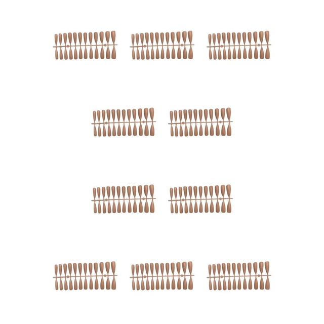 Vogacara Tabletas para mejorar las uñas Diseño elegante de puntos No susceptible a las alergias Puntas de manicura para uñas falsas JM-03 Color de la JM-03Color de piel 10piezas Vogacara CBP456141