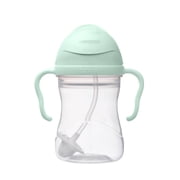 b.box Sippy Cup with Weighted Straw for Toddlers, Leakproof, 8oz - Pistachio