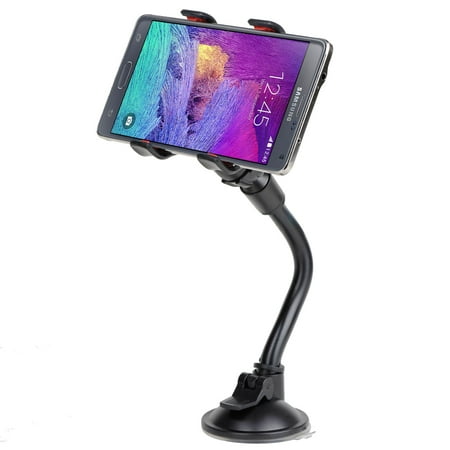 Iphone Dashboard Cradle Car Dashboard Cellphone Mount Universal Car Windshield Mount Holder Cradle for Smartphones iphone SE/6/6s/6 plus/6s Plus, Samsung Galaxy S6/S7 Edge - Black ()