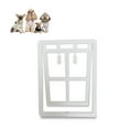 thumbnail image 3 of Falleo Clearance Dog Screen Door Mosquito Repelling Double Magnet Pet Screen Sliding Door with Locking Piece for Dog Cat White S, 3 of 5