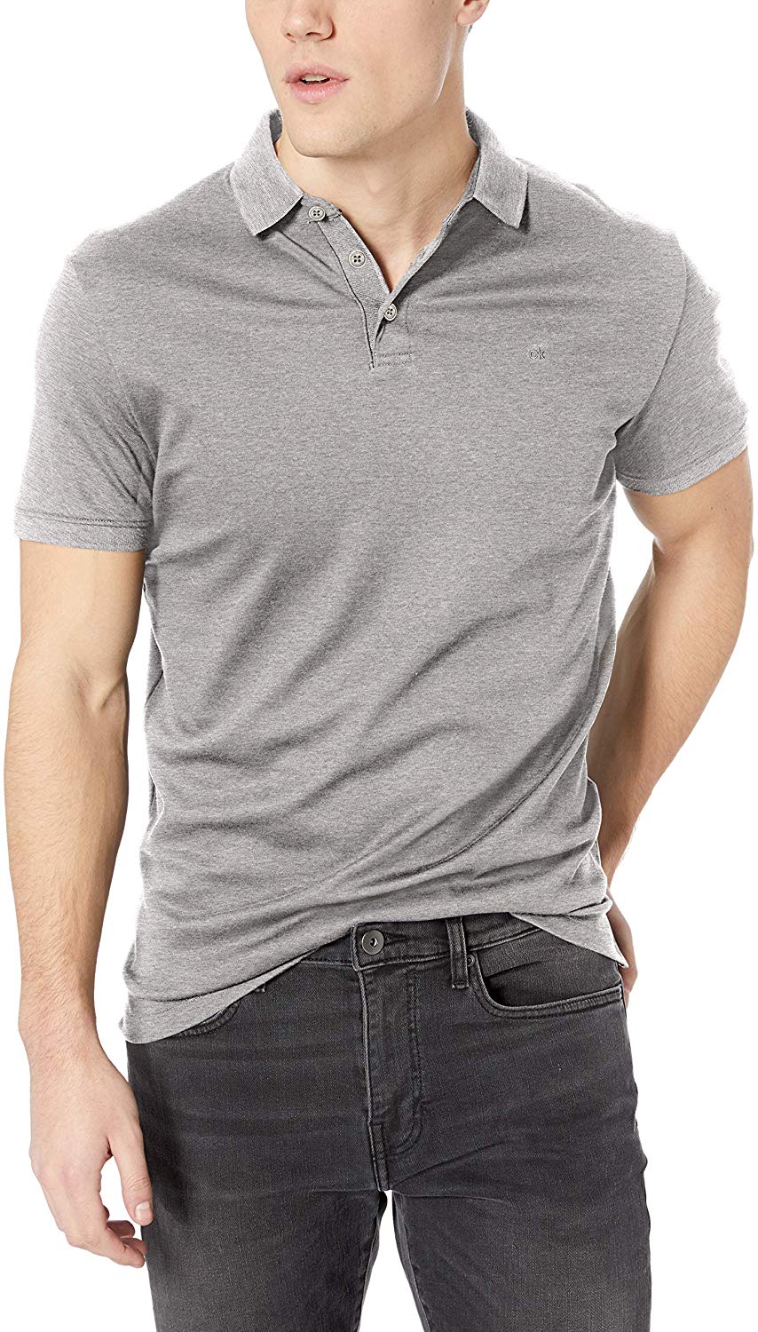 calvin klein men's liquid touch polo