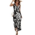 thumbnail image 2 of Tatou Robe Sans Manches Costume d'Été pour Femmes Robes de Soirée pour Femmes Mode, 2 of 5