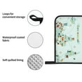 thumbnail image 4 of Daiia World Travel Map Pattern Oven Mitts and Pot Holders 4 pcs Set,High Heat Resistant 500 Degree Extra Thicken Long Kitchen Cotton Oven Glove, 4 of 6