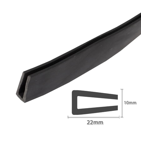 7/8" X 2/5" Rubber U Shape edging trim Auto Car Boat Truck Parts Protector Flexible Sealing WaterProof (50ft)