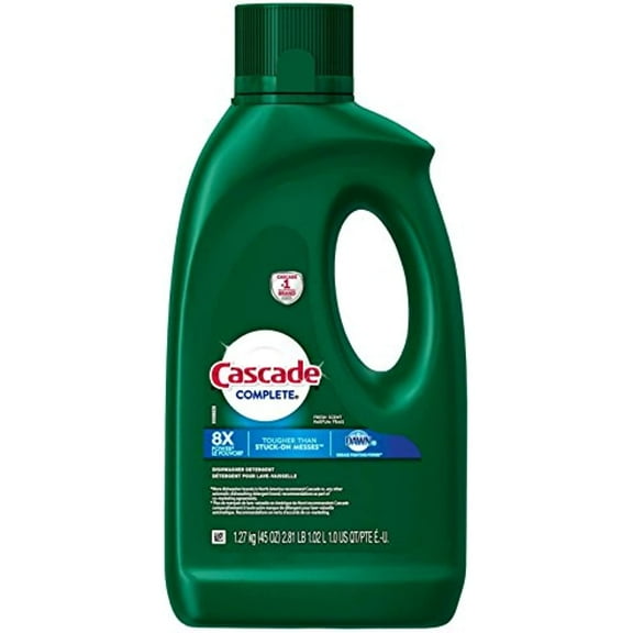 Cascade Complete Gel Dishwasher Detergent, Fresh Scent, 45 Oz