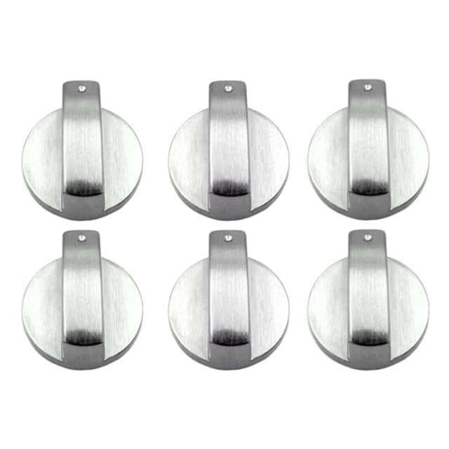 Quality Assurance Guaranteed Silver Zinc Alloy Knobs for Gas Stoves Safe & Secure Control