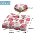 thumbnail image 7 of Red Berry Floor Cushion&nbsp;– 22x22 Inch Large Pillow, Dutch Velvet, Strawberry Lover Design for Meditation, Yoga & Kids Room, 7 of 7