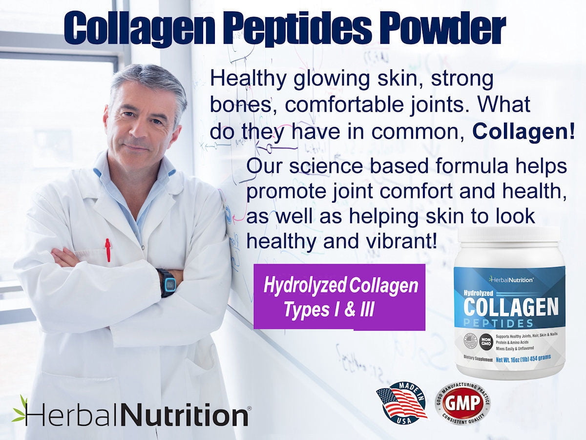 Two Pack - Collagen Peptides Powder Contains Vital Proteins for Skin Hair Nails and Joint Health, Non GMO Gluten Free 45 Servings