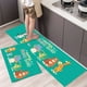 thumbnail image 5 of Alfombrilla de terciopelo de cristal para cocina, súper antideslizante, absorbente de aceite, alfombra de cocina, alfombra suave de dibujos animados, alfombra para puerta de baño, 5 of 5