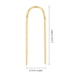 thumbnail image 2 of CTIRCHIU Decorative Knitting Needles Golden Steel U Shaped for Sewing Craft Supplies, 2 of 8