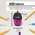 thumbnail image 2 of BAZIC Pencil Sharpener Single Hole Blade w/ Receptacle, (3/Pack), 1-Pack, 2 of 7