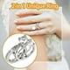 thumbnail image 2 of 2 In 1 Creative Combination Ring Set With Zircon And Versatile Fashion Ring, 2 of 5