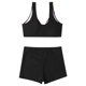 thumbnail image 5 of Traje de baño de bikini con espalda abierta y cintura alta sexy con estampado dividido para mujer de verano Fridja  nalpqowj55940, 5 of 7