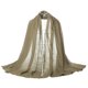 thumbnail image 2 of Bufanda De Color S?lido Blando Grande Mant?n Largo Caliente Para Mujeres Hombres Caqui-1 75"x 55" Unique Bargains Bufanda, 2 of 6