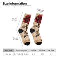 thumbnail image 2 of Balery Vintage Rose Botanical Art Calcetas Largas con Estampado para Hombre y Mujer – Suaves y Transpirables, Talla Única (US 5-11), 2 of 6