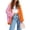 Orange, variant on Sweaters for Women Orange Long Sleeve Cardigan Plus Size Colorblock Open Front Knit Cardigans for Women L