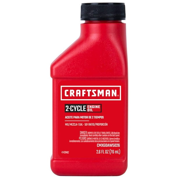 Aceite de 2 ciclos Craftsman CMXG0AW5026 universal, 75 ml (paquete de 12)