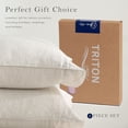 thumbnail image 4 of 100% Pure French Linen Pillowcases Soft & Breathable Pillow Case Set of 2 - Natural 20x30 Inch, 4 of 7