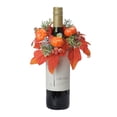 thumbnail image 4 of Autumn Thanksgiving Candle Ring Decoration with Pumpkin Berry for Seasonal Table Centerpiece, 4 of 6